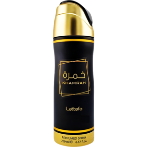 اسپری بدن خمره از برند لطافه (LATTAFA KHAMRAH Body Spray 200ml) اسپری خمره مشکی